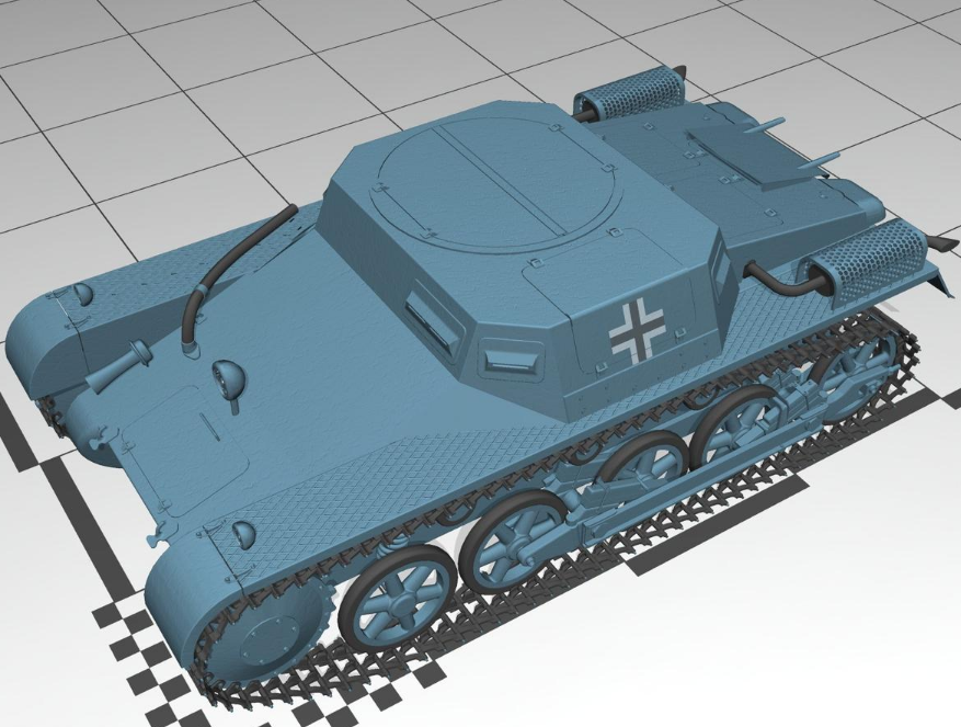 Panzer I Miniature Tank – 3D Printed, Bioplastic PLA, Made In USA, Bulk/Lot Available