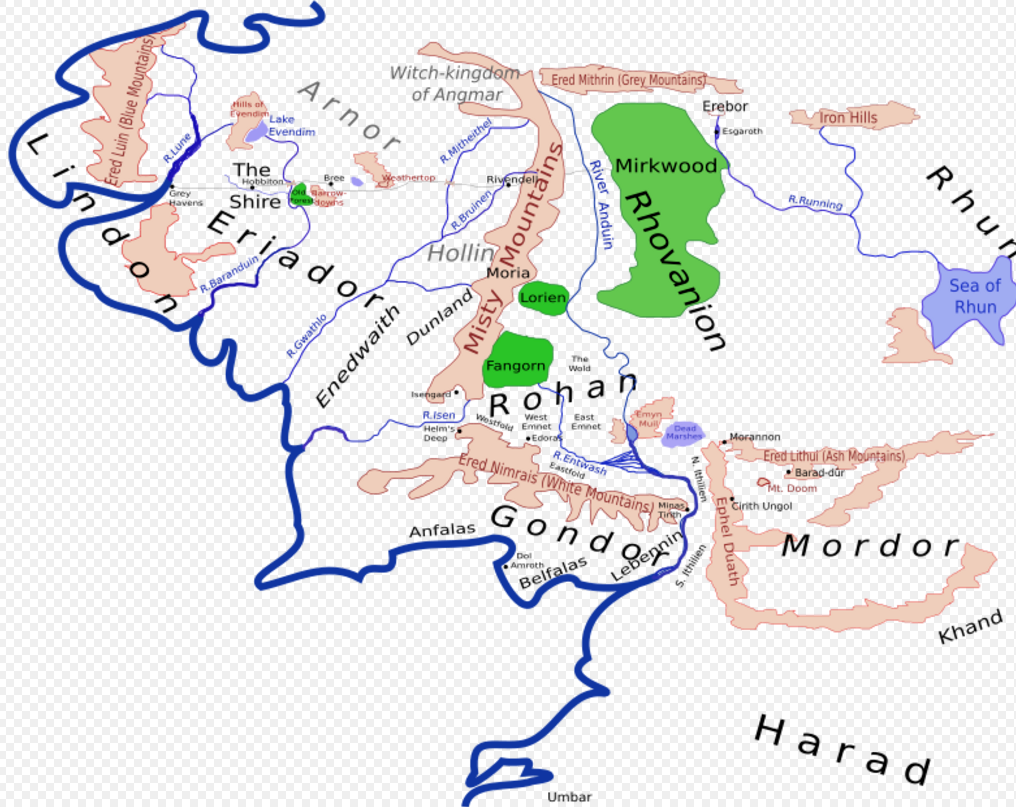 Geography Of Middle Earth Encyclopedia MDPI