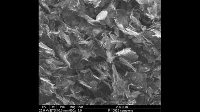 Scanning Electron Microscopy Micrograph of Graphite Nanoplatelets