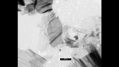 Transmission Electron Microscopy Micrograph of Graphite Oxide