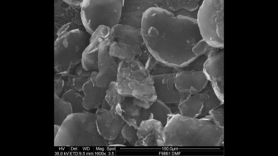 Scanning Electron Microscopy (SEM) Micrograph of Graphite Nanoplatelets (GNP)