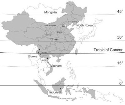 Banna Viruses Isolation Sites 2007