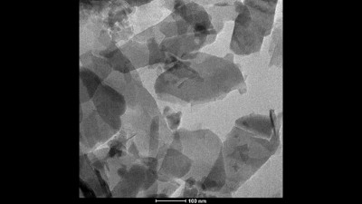 Transmission Electron Microscopy Image of Clinoptilolite Single Lamellar Crystals