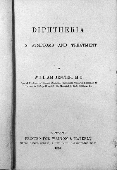 Diptheria; Its Symptoms and Treatment