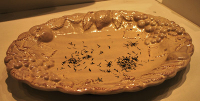 Mayolica Fruit Plate with Anthrax Spores, Guanajuato, Mexico