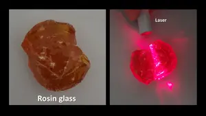 Fireworks in a Rosin Glass