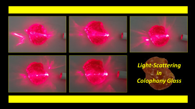 Light-Scattering in a Colophony Glass