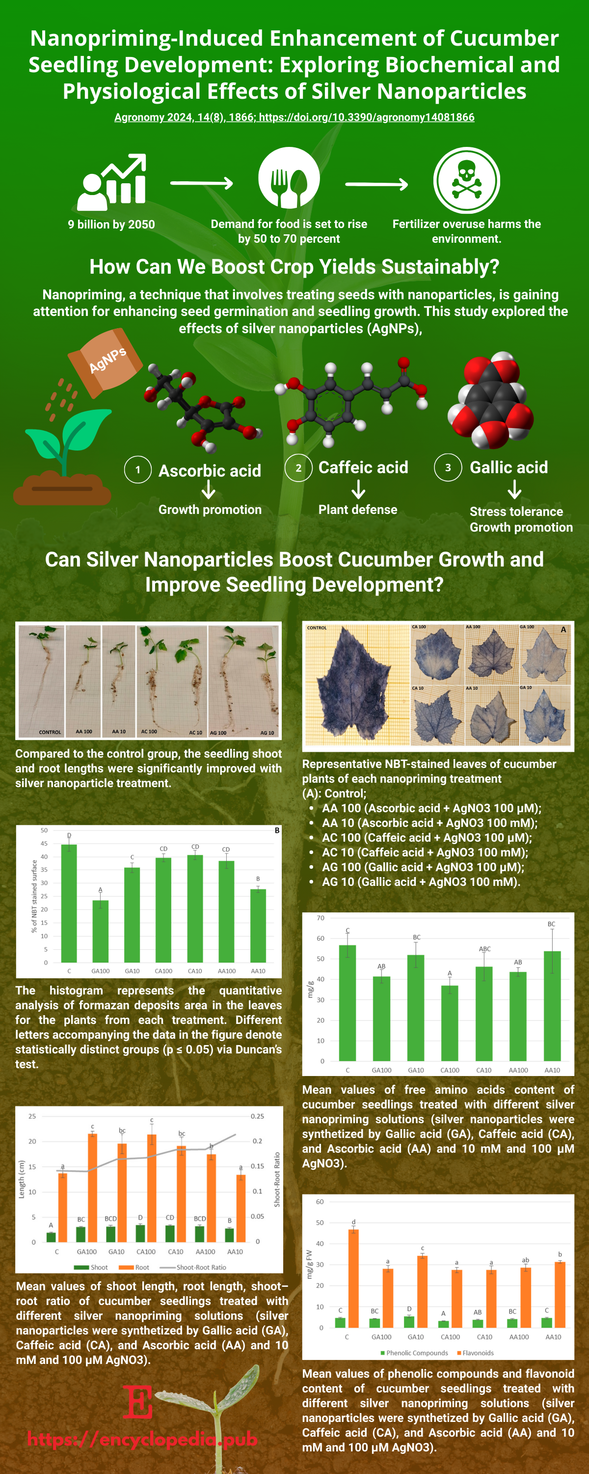 Nanopriming-Induced Enhancement of Cucumber Seedling Development